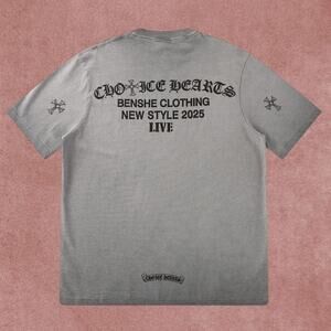 Chrome Hearts Women's Gray Short Sleeve